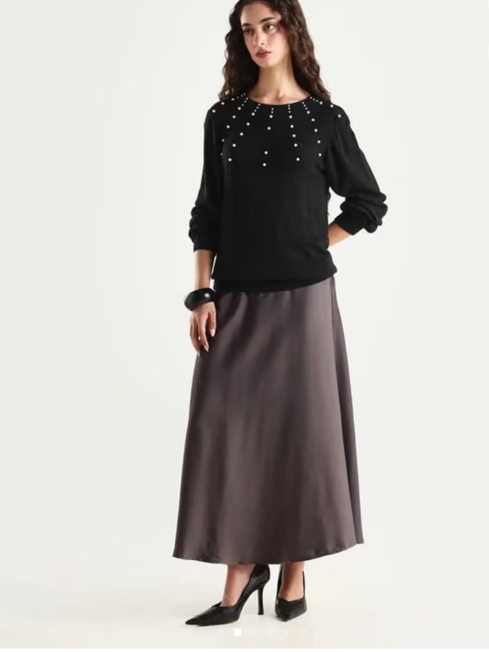 Revolve x Tularosa Black Pearl Angora long sleeve sweater size Medium